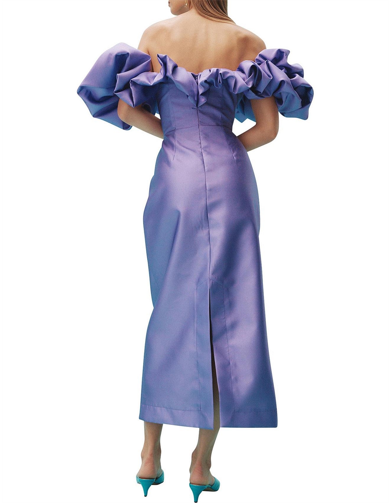Alemais Suzi Off Shoulder Midi Dress Size 8