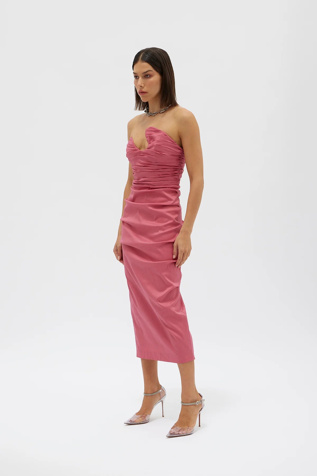 Rachel Gilbert Cheri Midi Dress Size 10