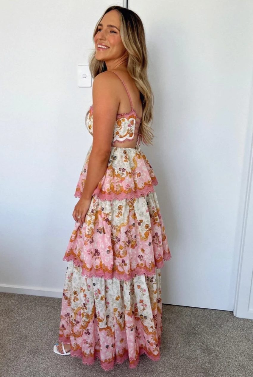 Zimmermann Laurel Frill Gown Size 8