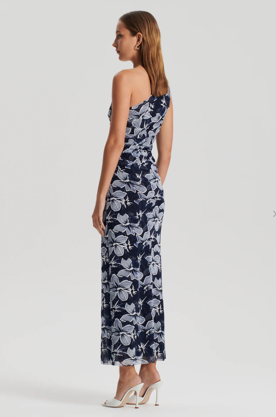 Scanlan and Theodore Italian Floral Mesh Dress Size 8