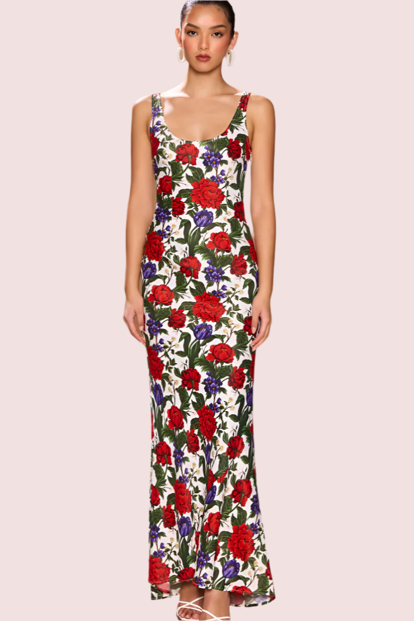 capri maxi dress capri maxi dress // blue stripes *zoco exclusive* xsmall