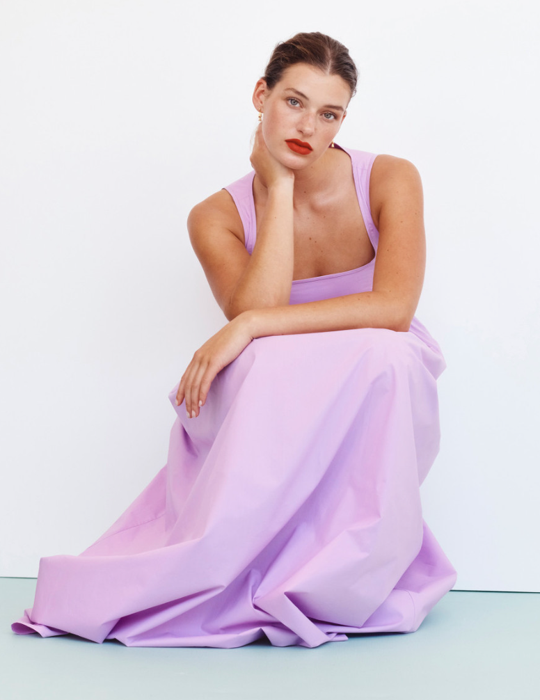 Oroton Strappy Sundress Lilac Size 10