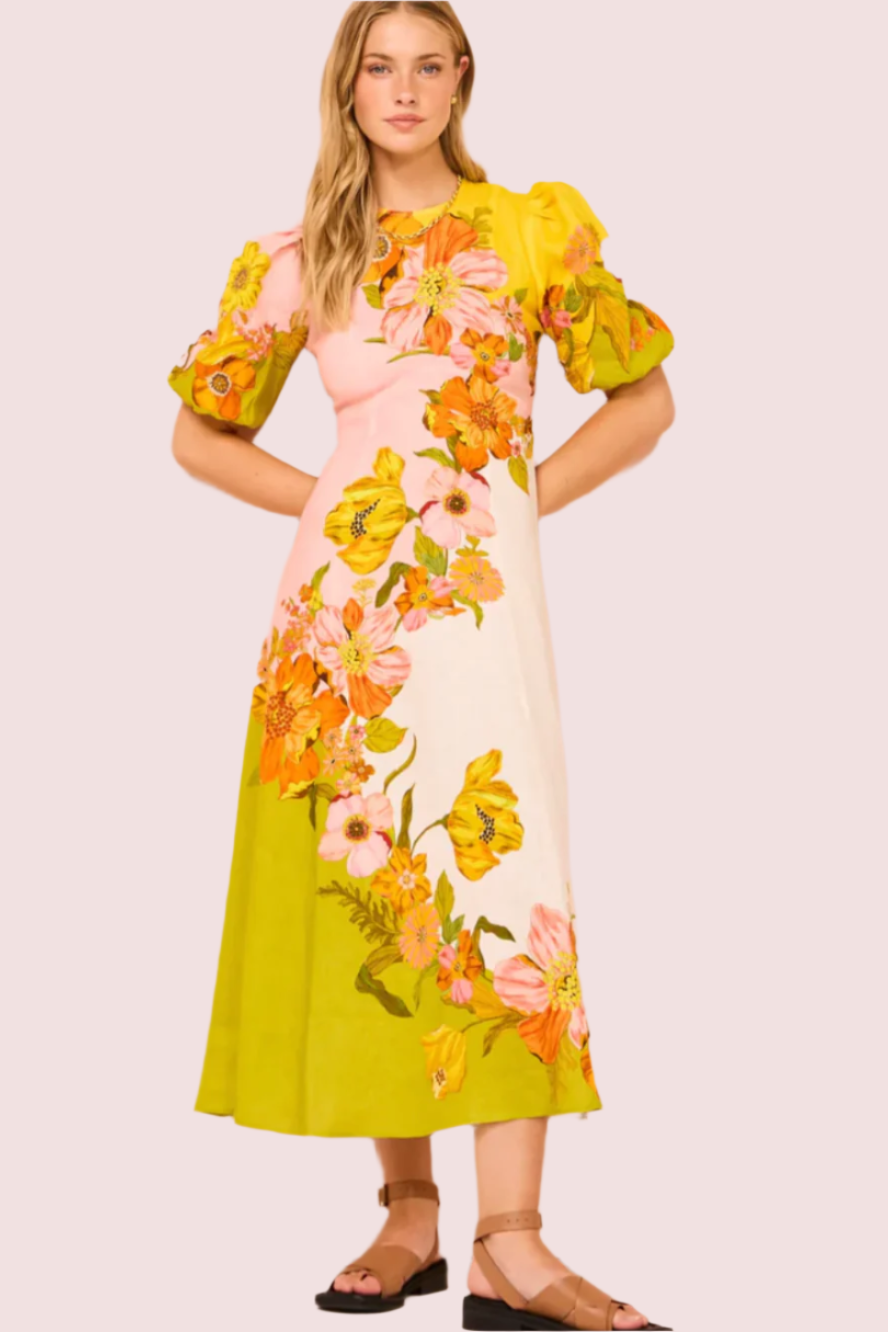 Alemais Silas Midi Dress Size 10