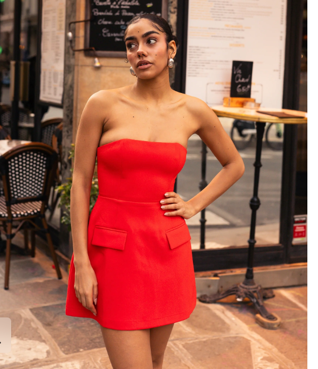 Odd Muse Ultimate Muse Red Mini Dress Size 8, 10