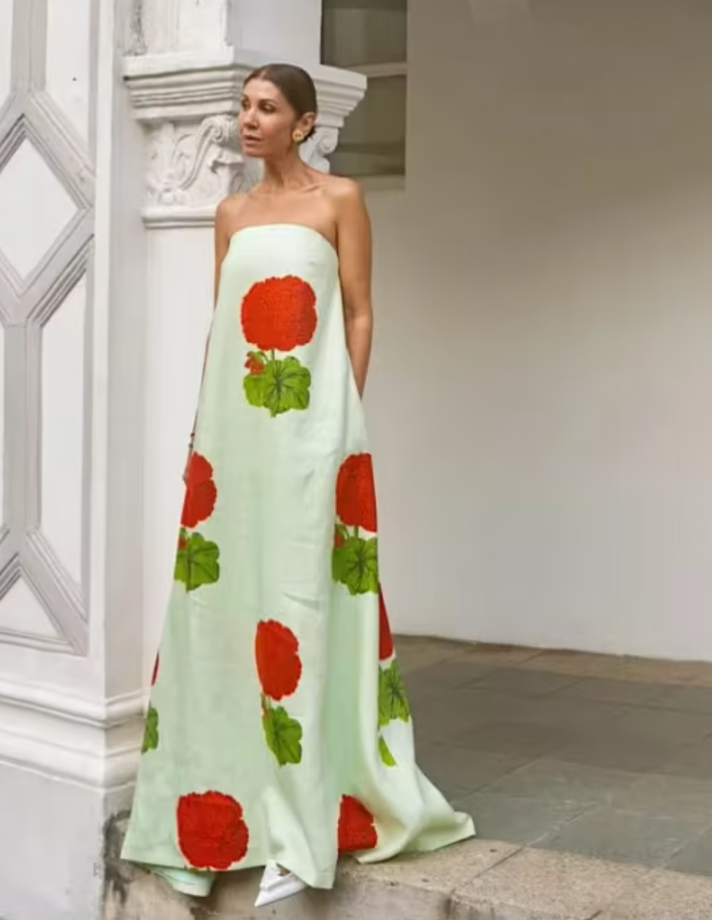 Oroton Posie Geranium Print Gown Size 6