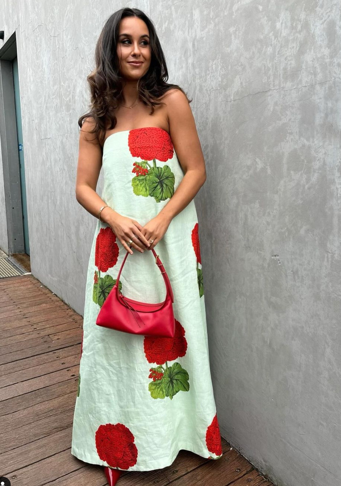 Oroton Posie Geranium Print Gown Size 6