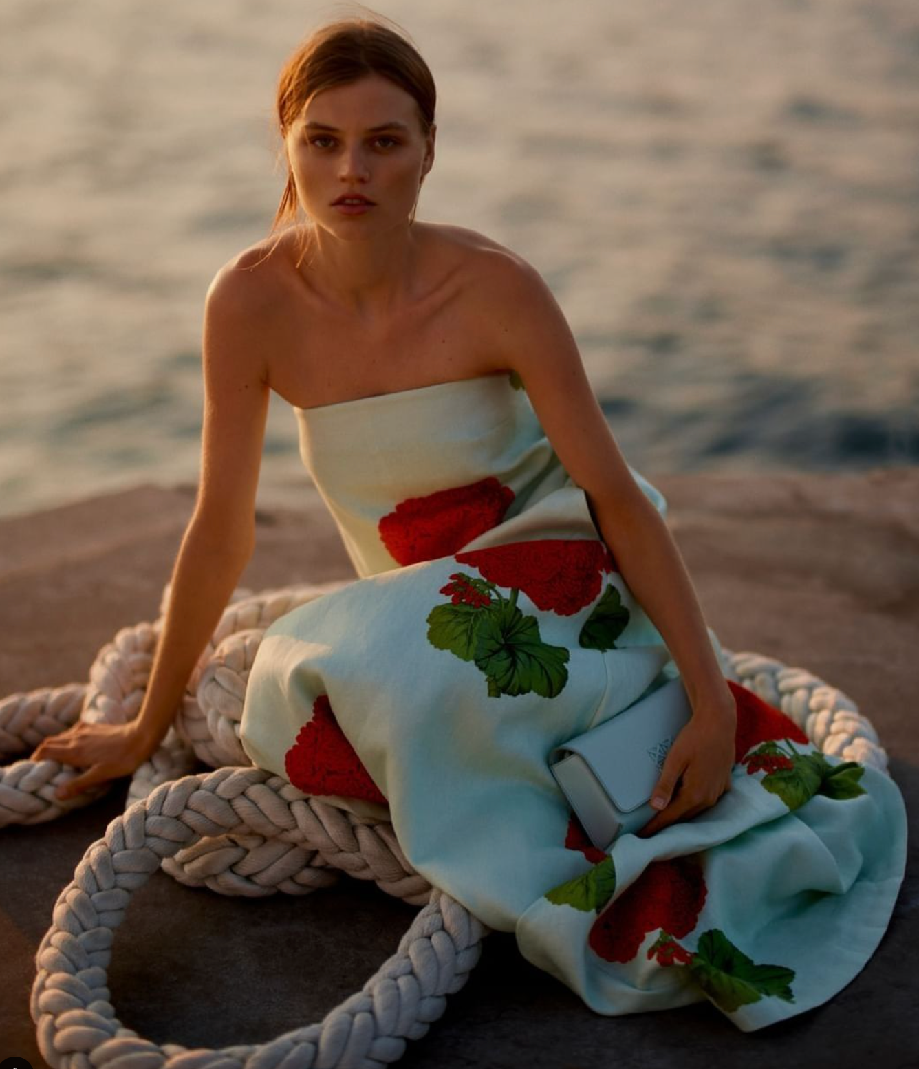 Oroton Posie Geranium Print Gown Size 6