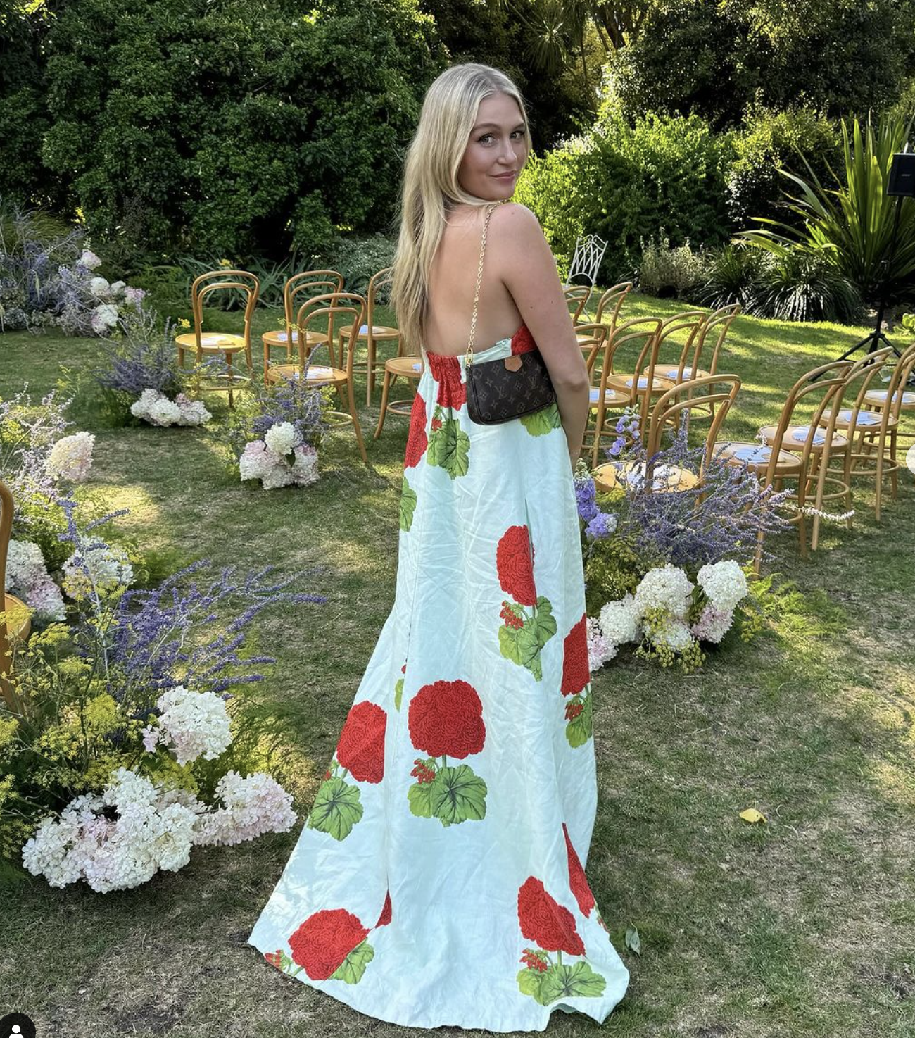 Oroton Posie Geranium Print Gown Size 6