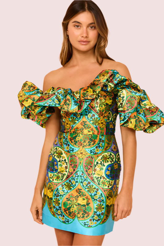 Alemais Sofie Off Shoulder Mini Dress 10,12