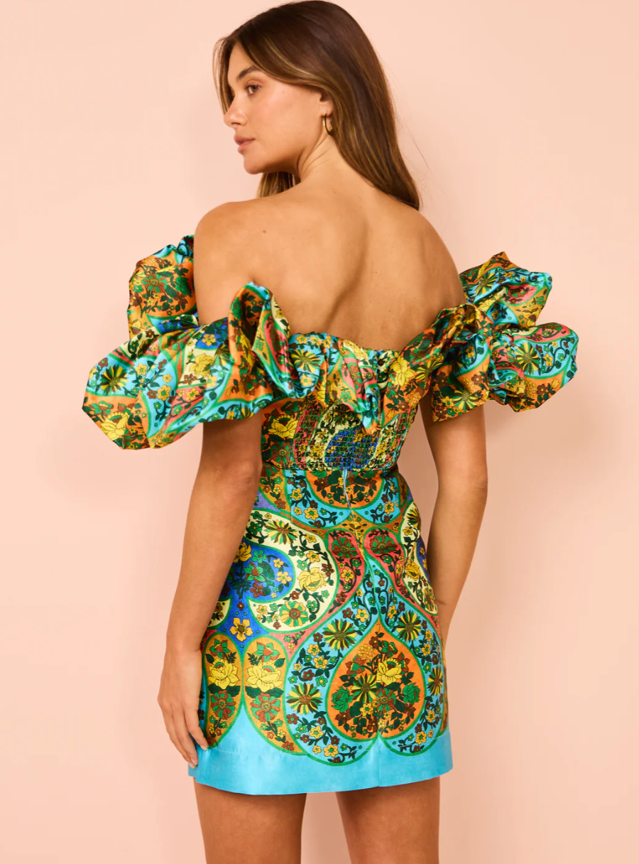 Alemais Sofie Off Shoulder Mini Dress 10,12