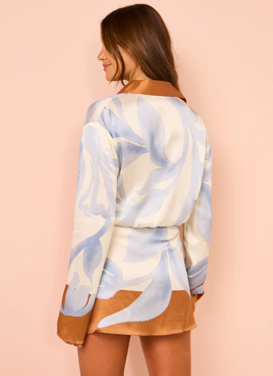 SIR The Label Sorrento Shirt Dress Scarpia Print Size 8,10,12