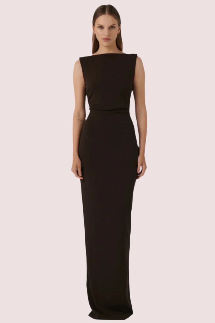 Effie Kats Verona Gown Coffee Size 8,10