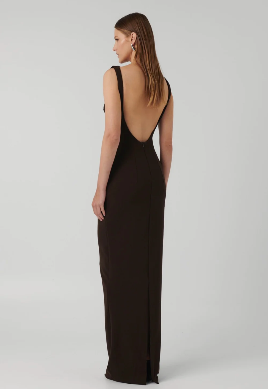 Effie Kats Verona Gown Coffee Size 8,10