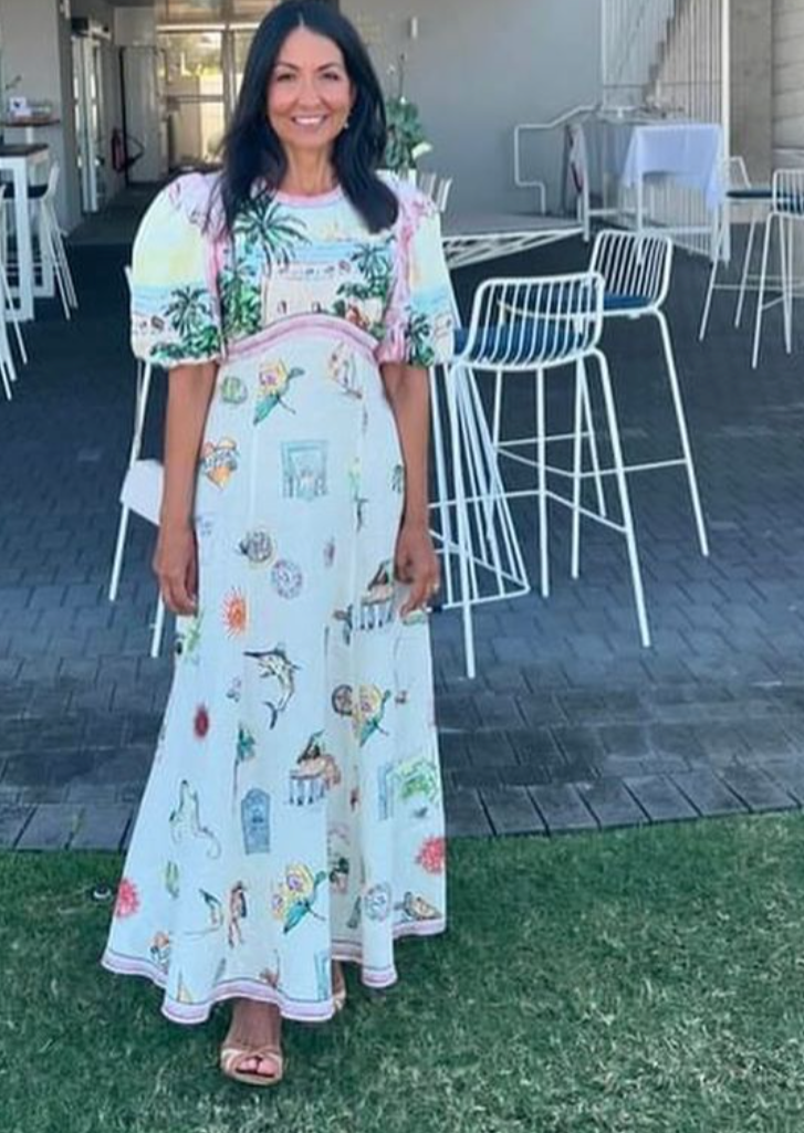 Alemais Sunset Midi Dress Size 10,12