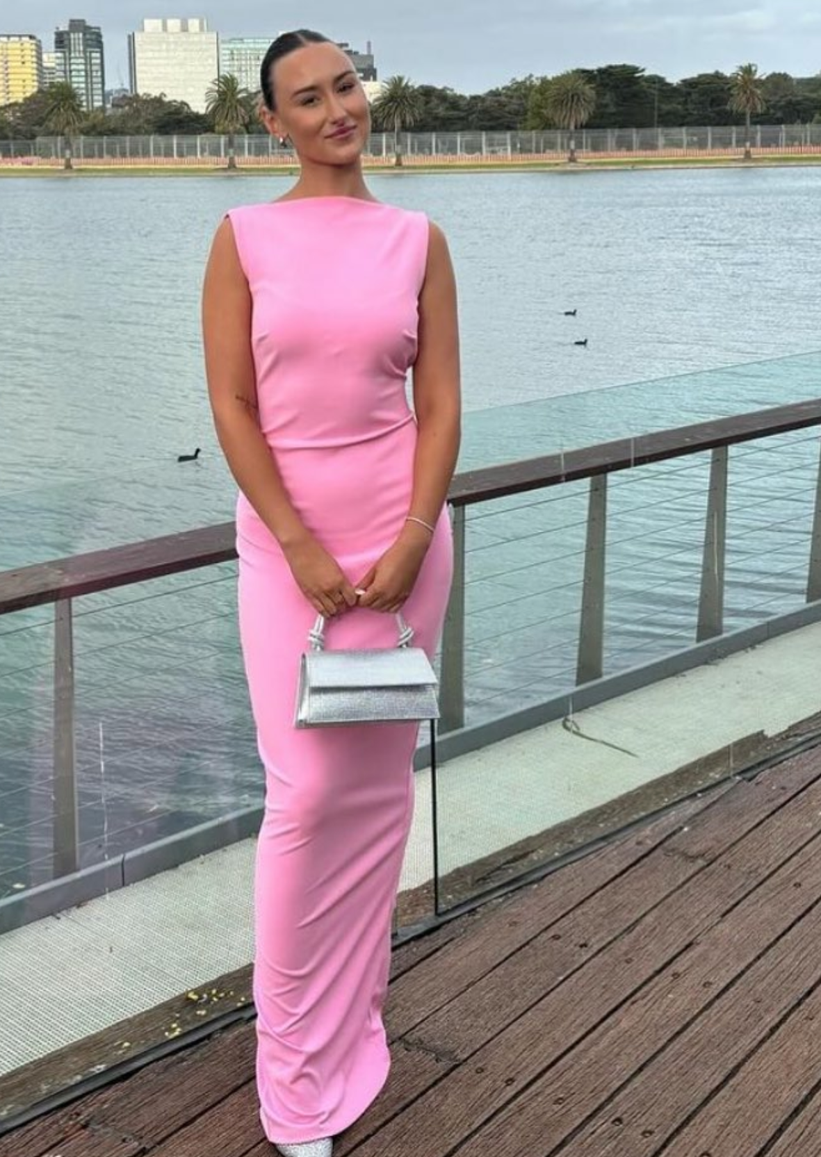 Effie Kats Verona Gown Pink Size 8,10