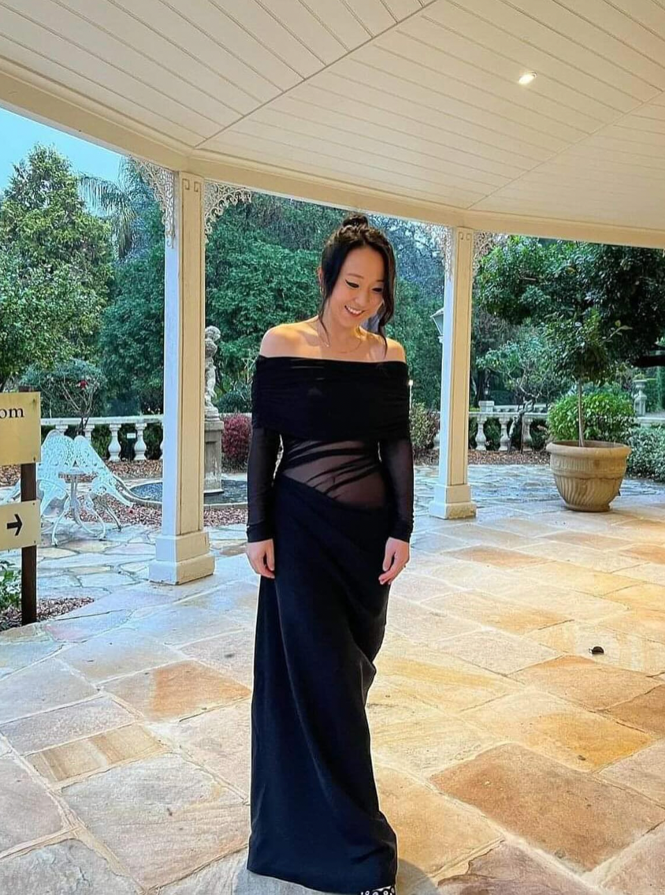 Benni Yasmin Off-Shoulder Maxi Dress Size 6,8,10,12