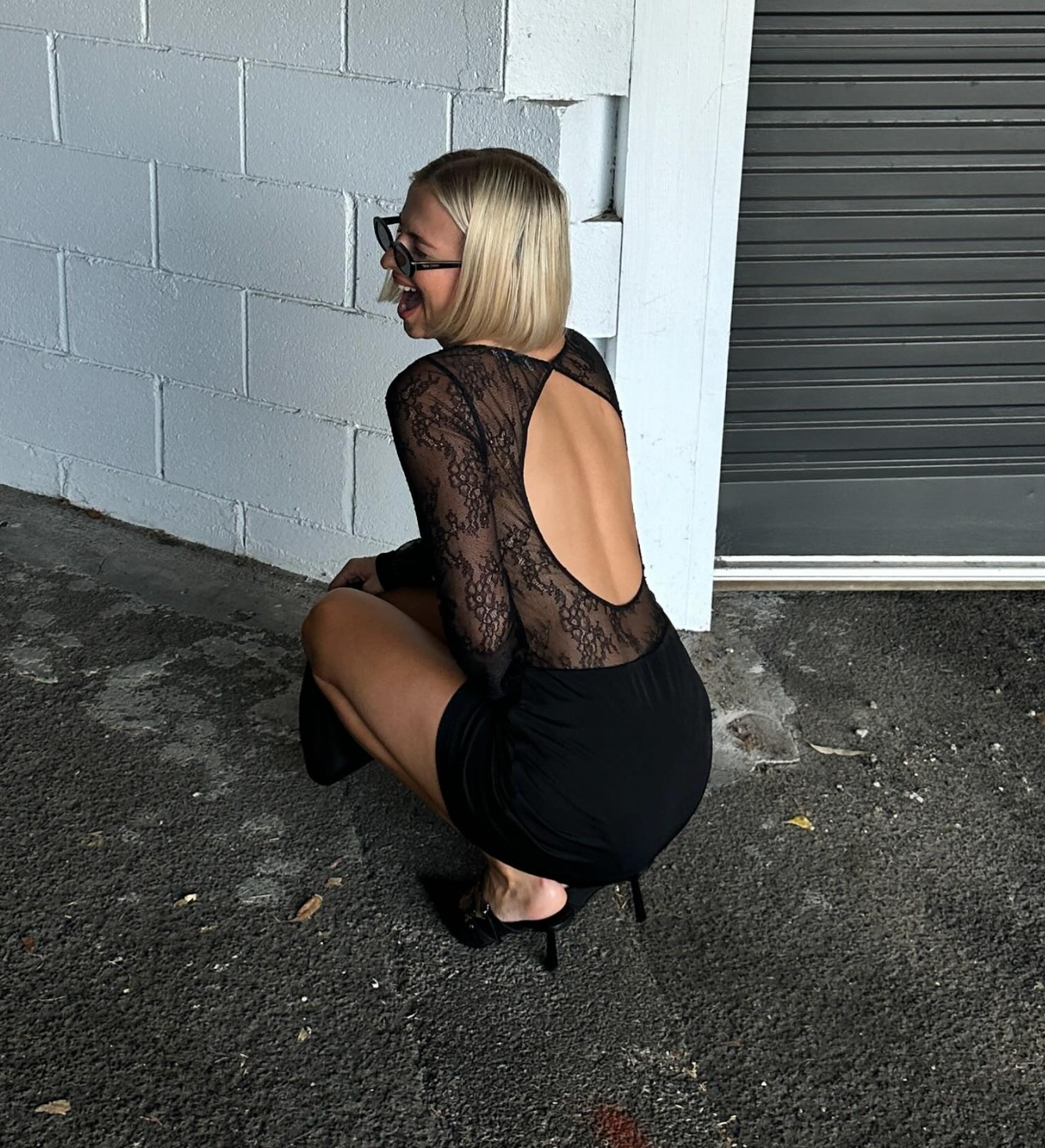 Benni Yana Mini Dress Black Size 10