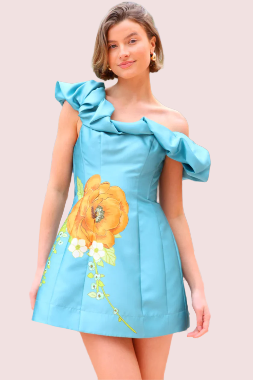 Alemais Regent Jade Mini Dress Size 12
