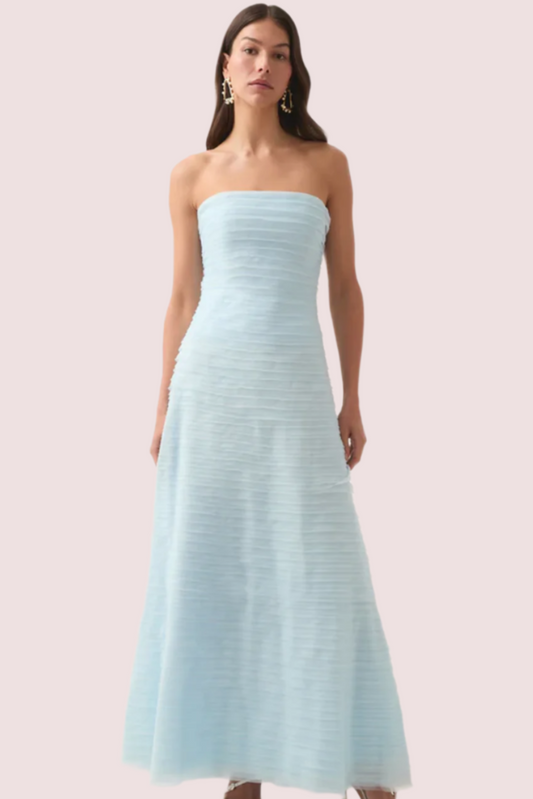 Aje Soundscape Maxi Dress Seabreeze Size 8,10,12