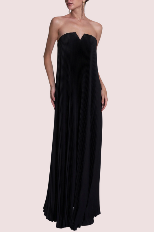 L'Idee Black Tie Gown Black Size 10,12