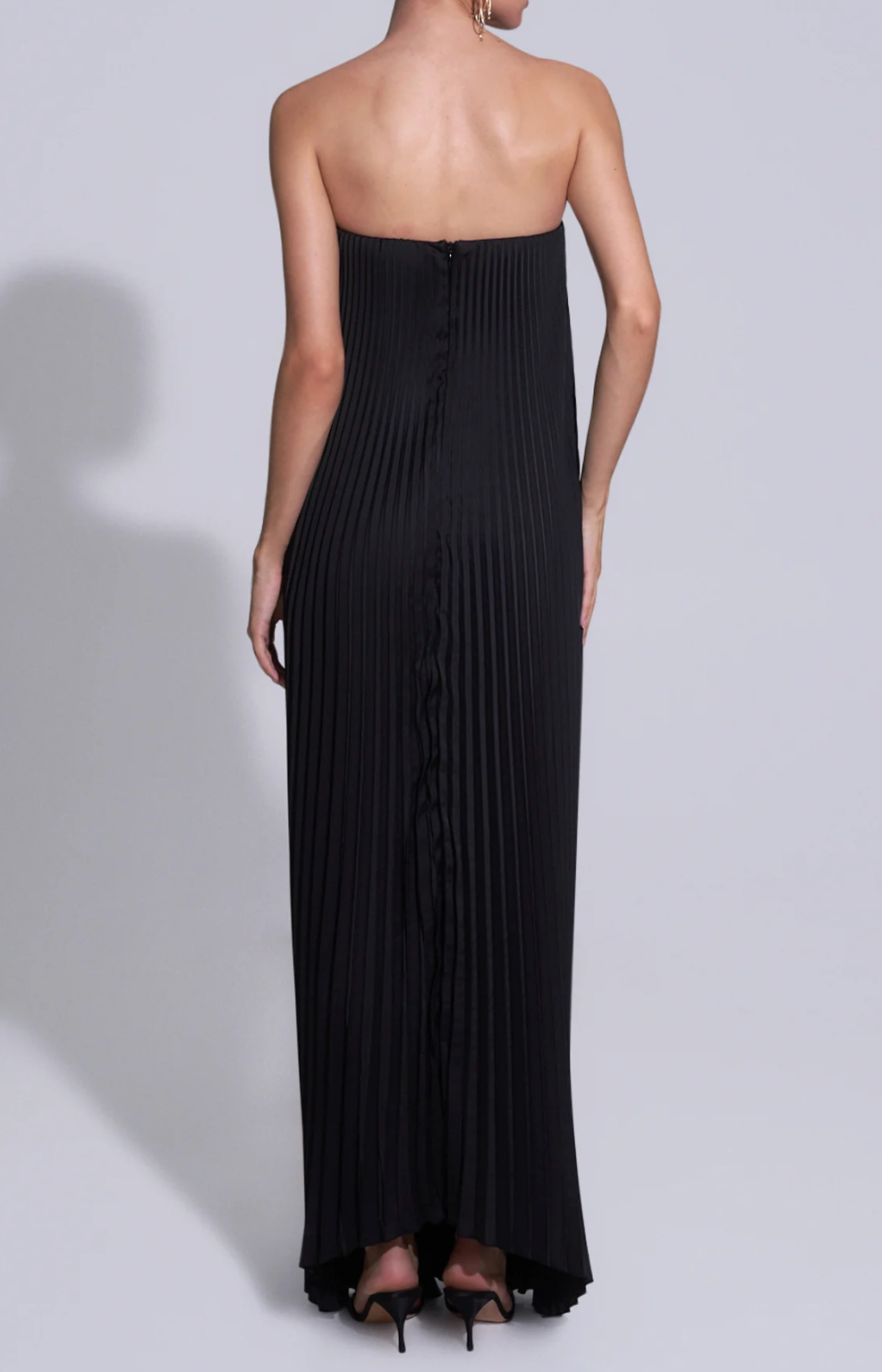 L'Idee Black Tie Gown Black Size 10,12
