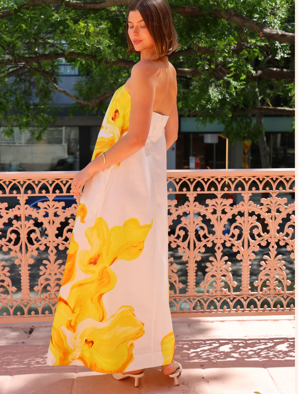 Acler Hopton Dress in Ivory Calla Lily