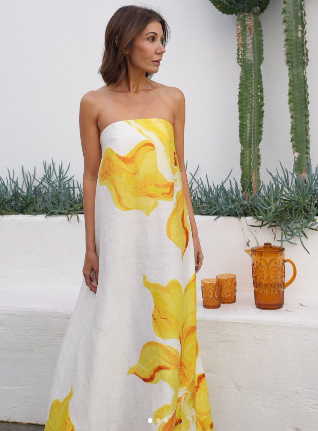 Acler Hopton Dress in Ivory Calla Lily