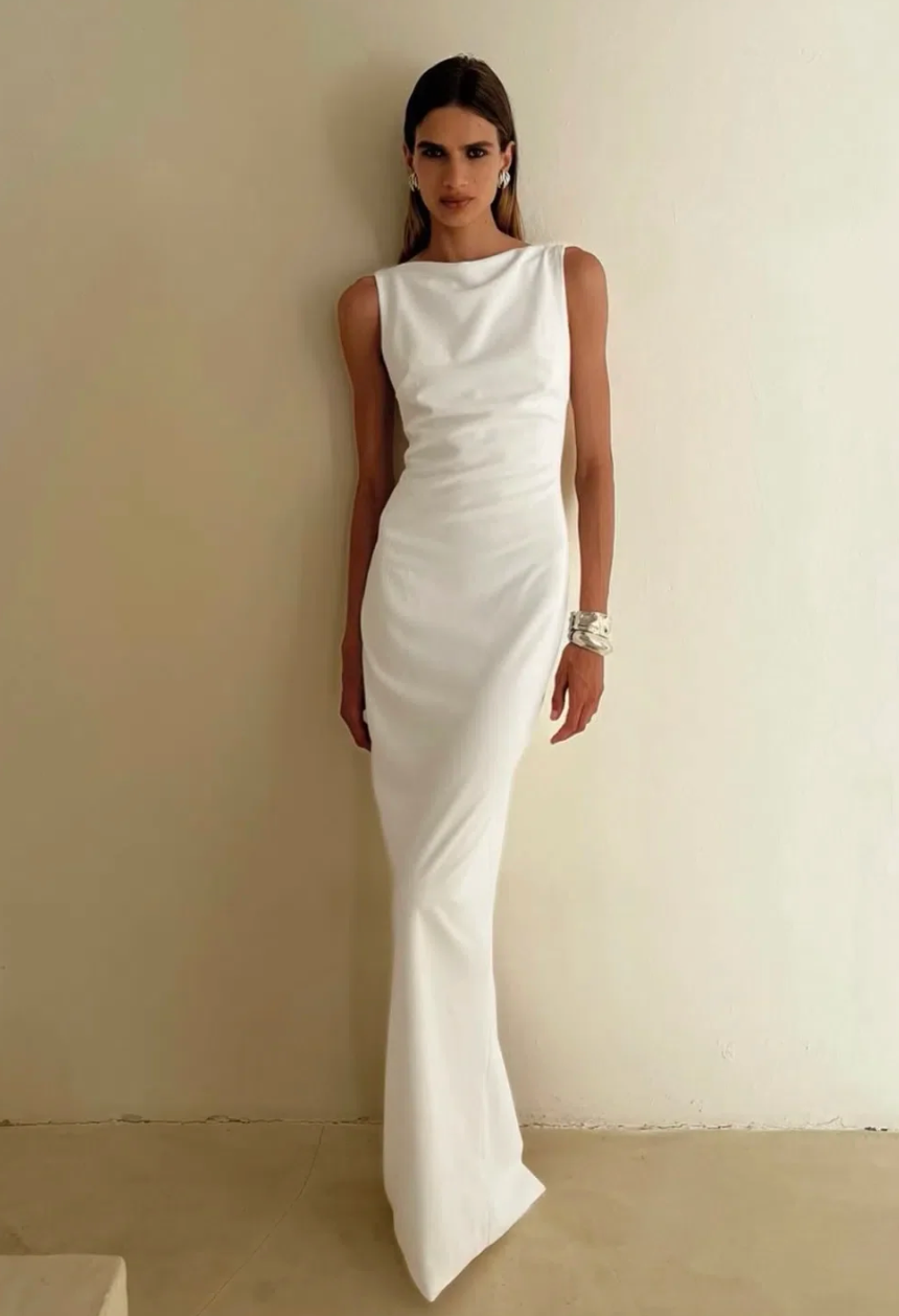 Effie Kats Verona Gown White Size 10