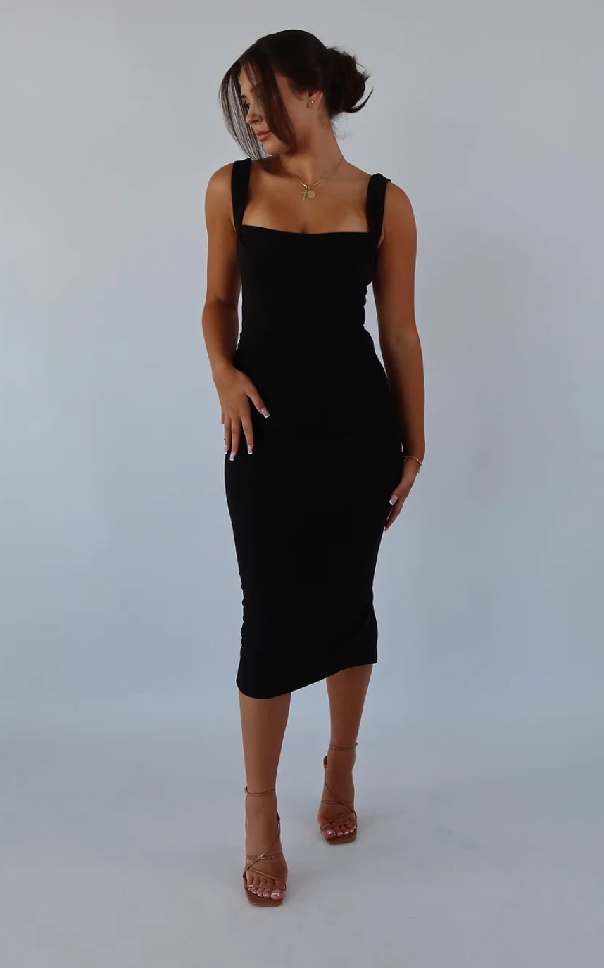 Effie Kats Marbella Dress Black Size 10