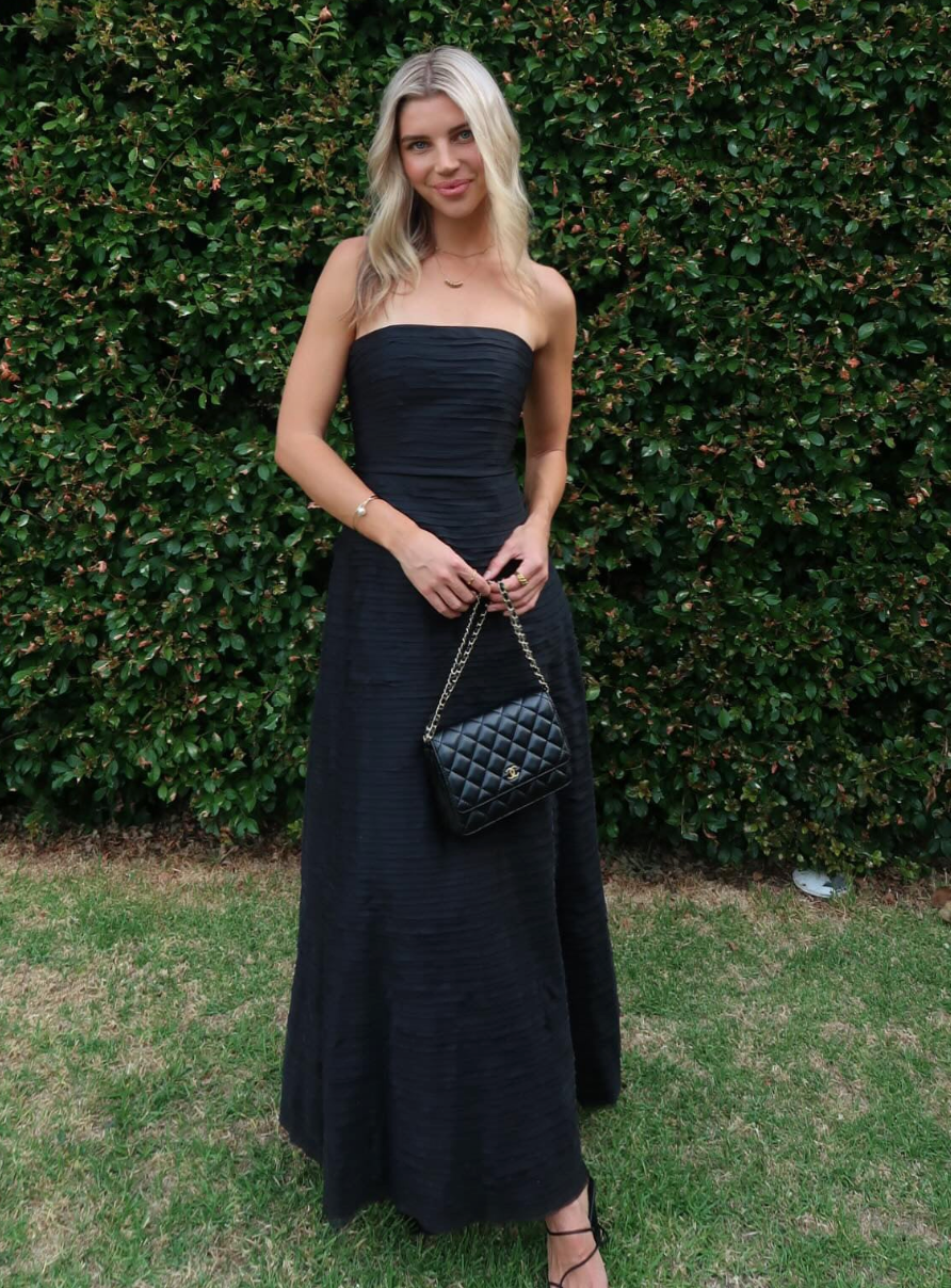 Aje Soundscape Maxi Dress Black Size 10,12