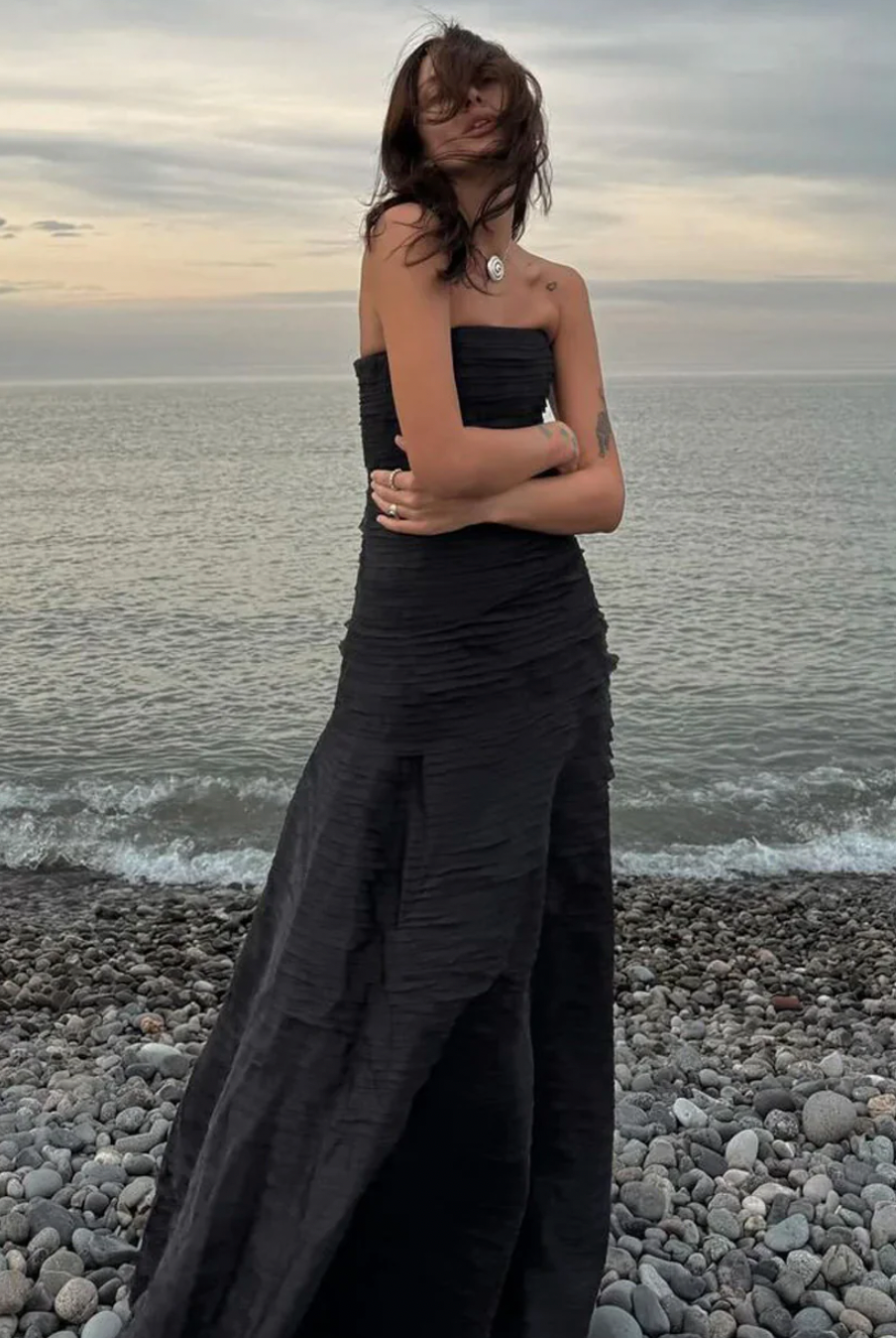 Aje Soundscape Maxi Dress Black Size 10,12