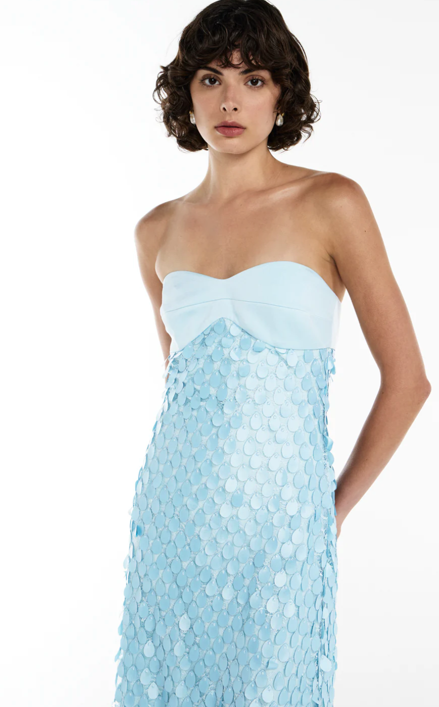 Manning Cartell Supreme Extreme Balconette Gown Blue Size 8