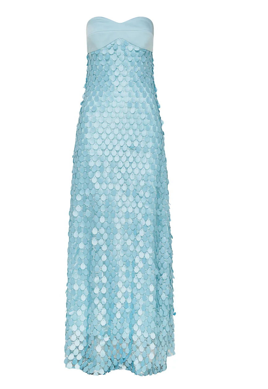 Manning Cartell Supreme Extreme Balconette Gown Blue Size 8