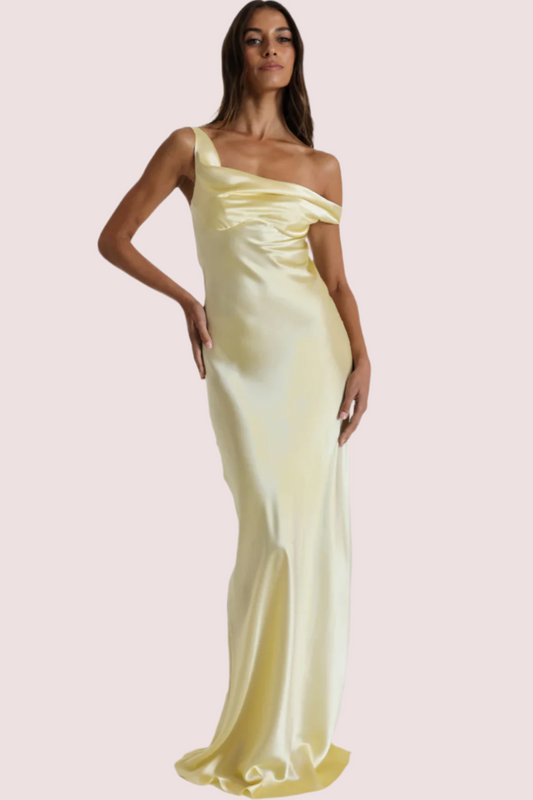 Natalie Rolt Monika Dress Butter Yellow Size 10