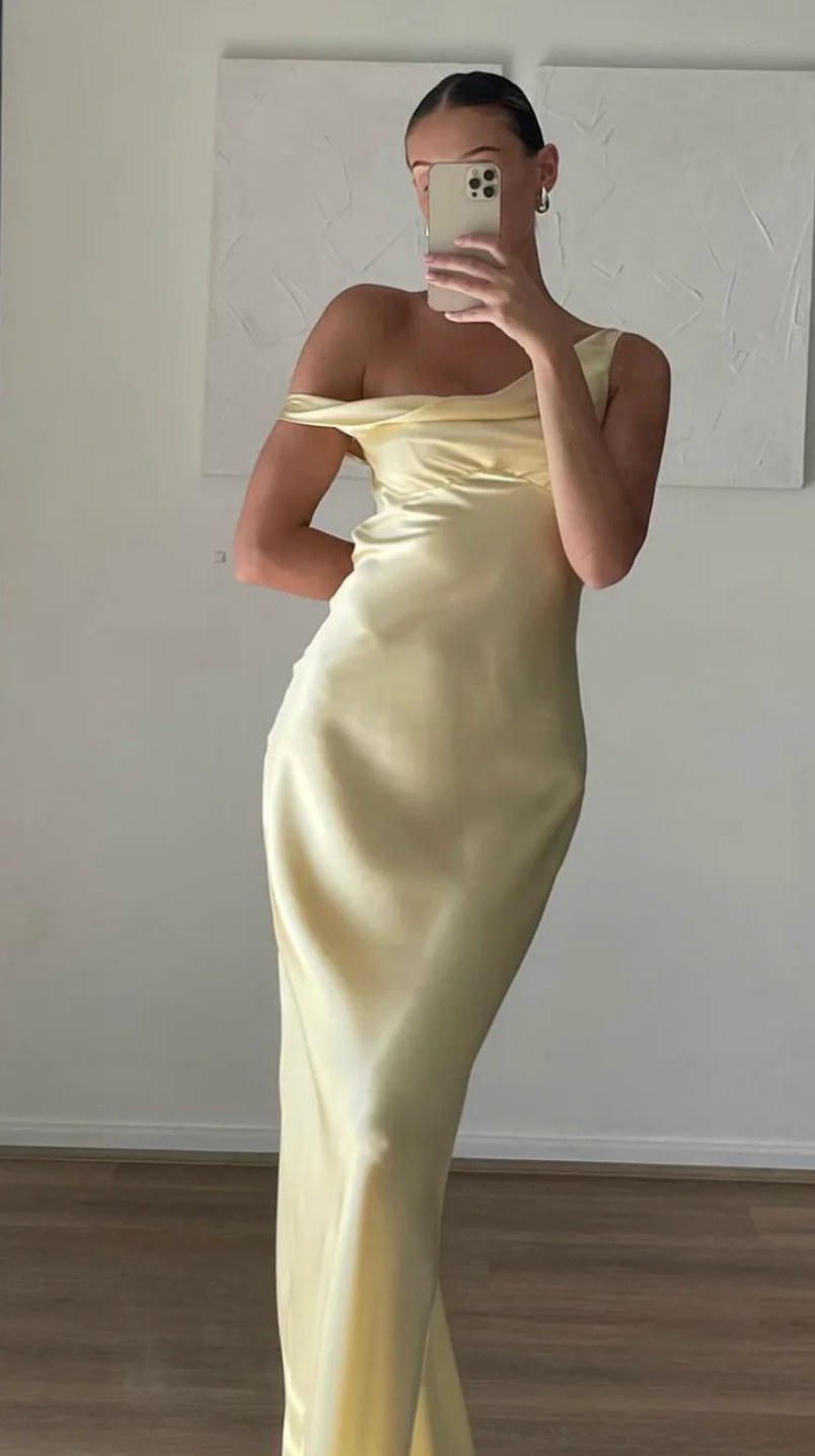 Natalie Rolt Monika Dress Butter Yellow Size 10