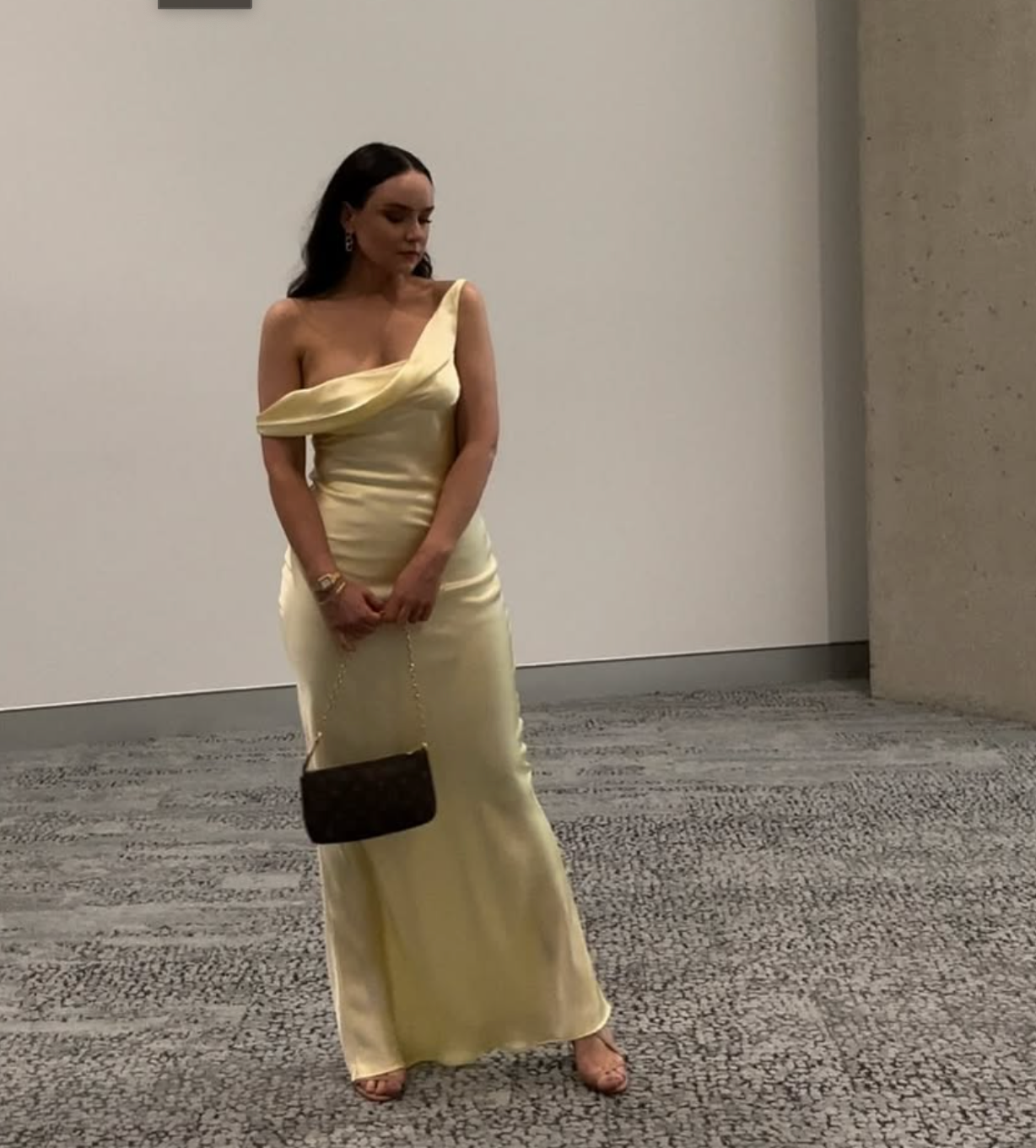 Natalie Rolt Monika Dress Butter Yellow Size 10