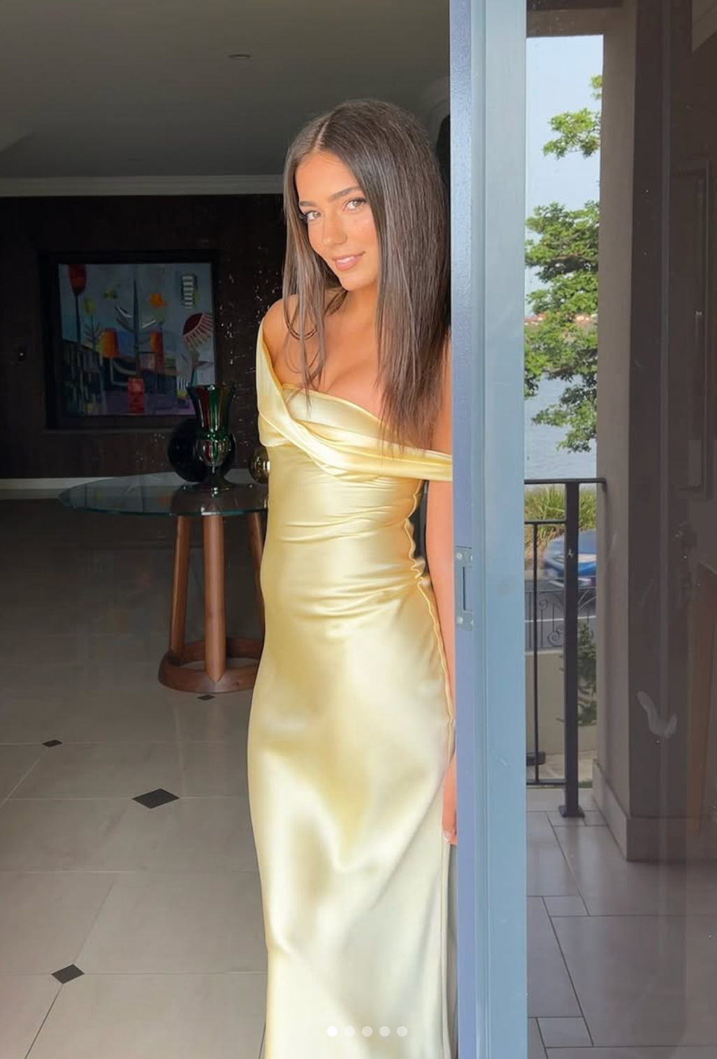 Natalie Rolt Monika Dress Butter Yellow Size 10