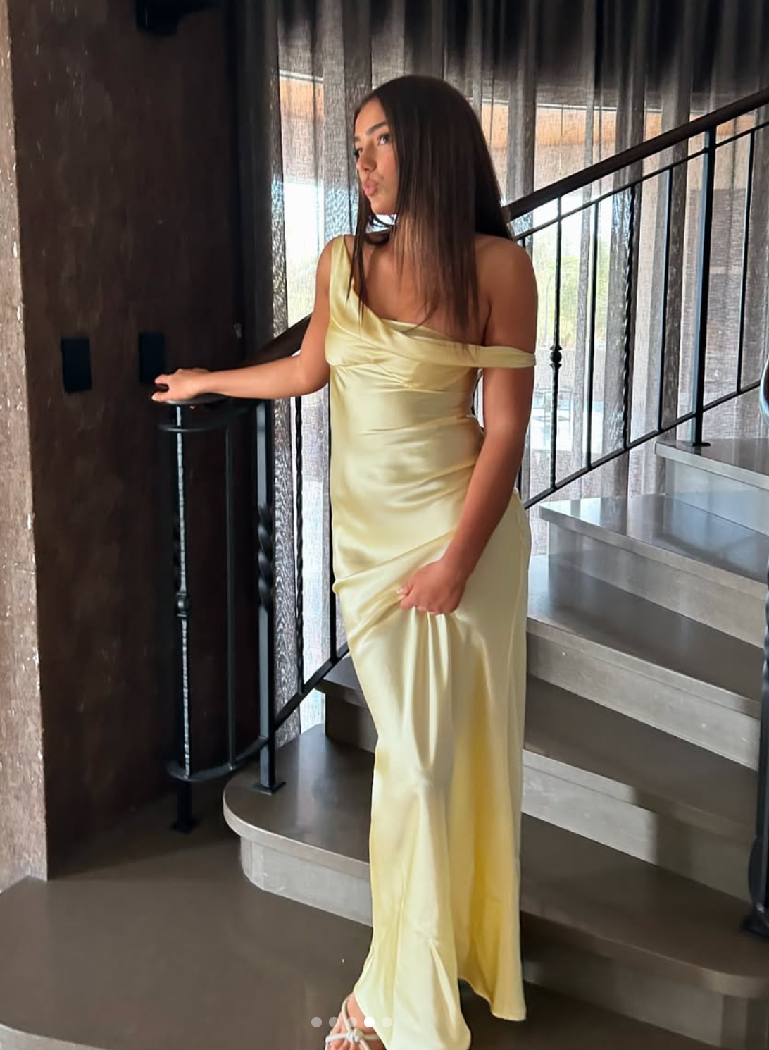 Natalie Rolt Monika Dress Butter Yellow Size 10