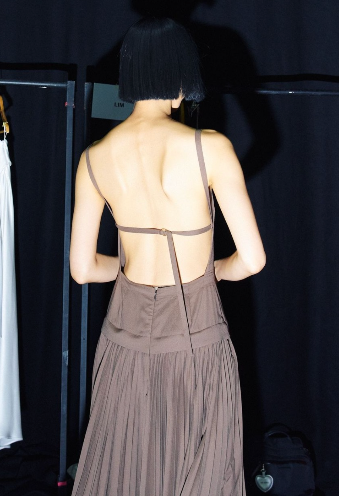 Acler Leasgill Midi Dress Brown Size 10