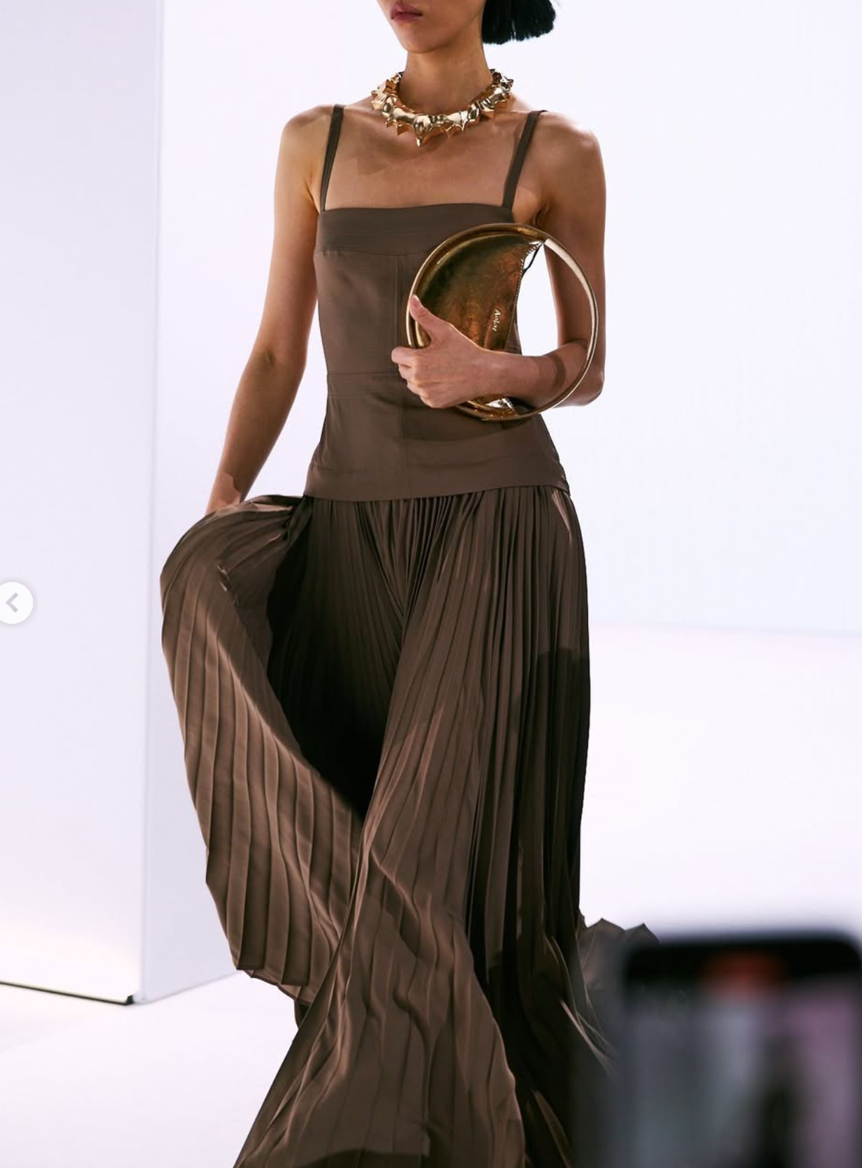 Acler Leasgill Midi Dress Brown Size 10