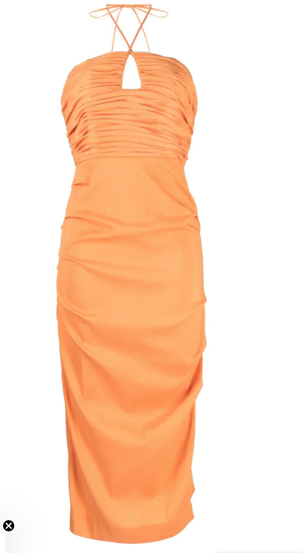 Rachel Gilbert Ayla Ruched Midi Dress Size 10