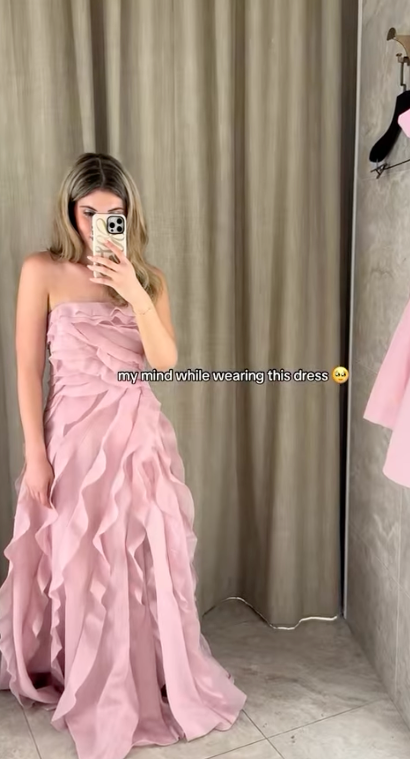 Aje Allarie Gown Pink Size 8