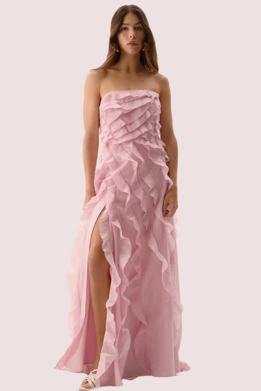 Hire Aje Allarie Chalk Pink Gown
