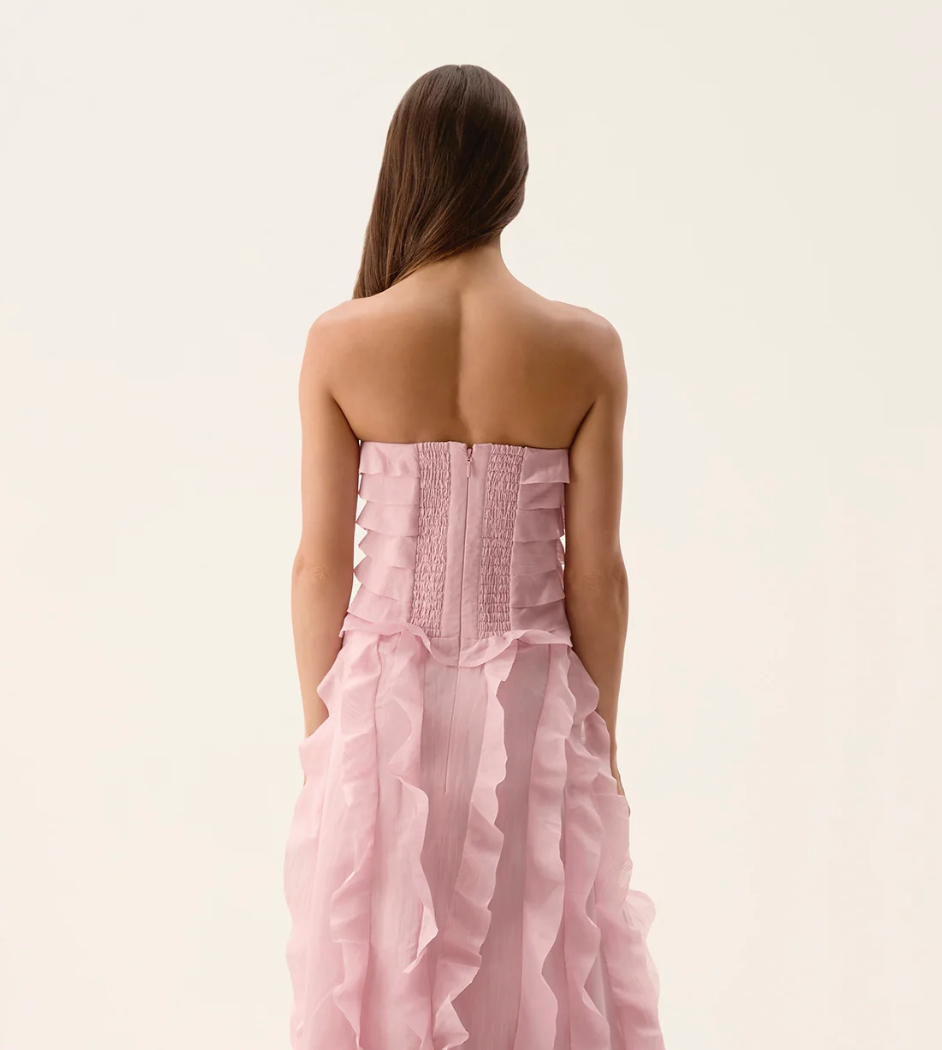 Aje Allarie Gown Pink Size 8