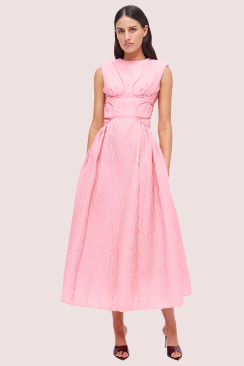 Rachel Gilbert Celia Dress Pink Size 10