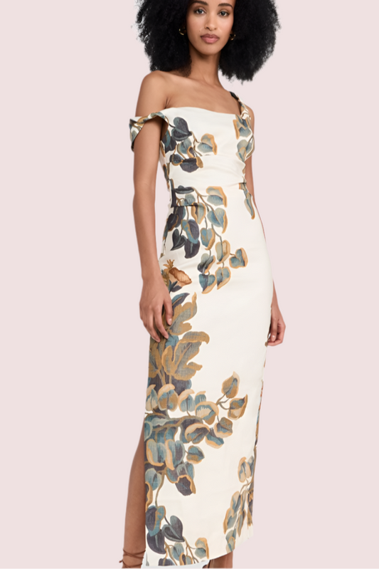 SIR The Label Evalita Twist Midi Dress Size 2 (8-10)