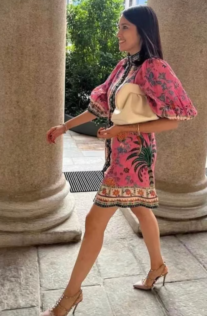 Zimmermann Ginger Buttoned Mini Dress Size Size 10/12