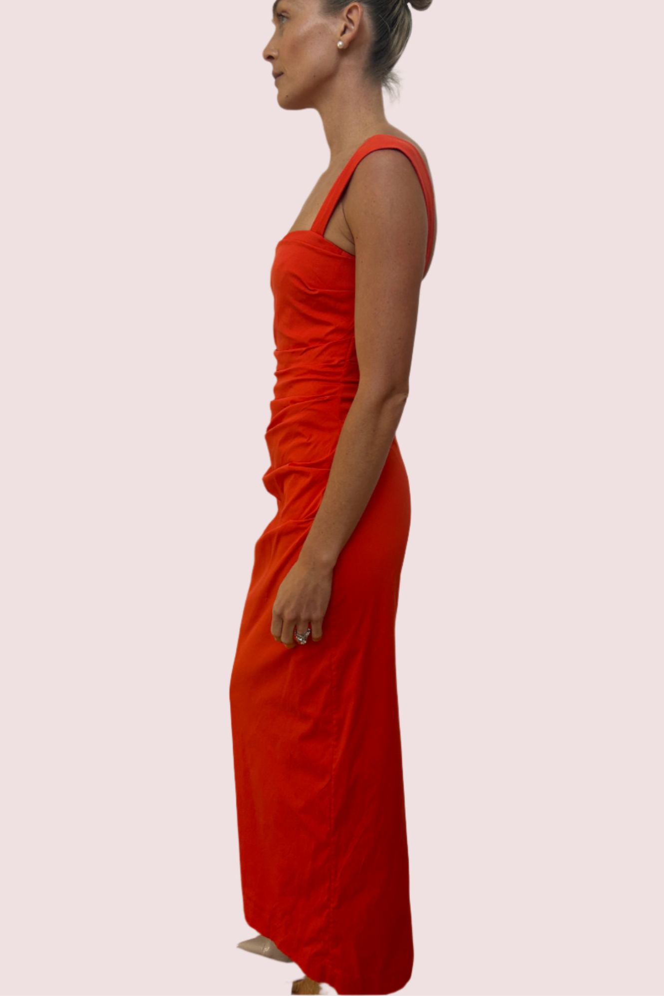 SIR The Label Dahlia Balconette Gown Orange Red Size 8,10,12