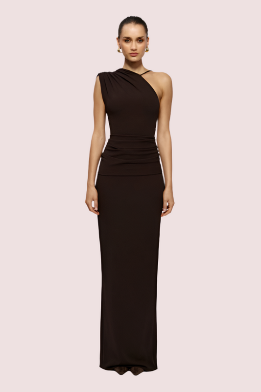 Effie Kats Greer Gown - Chocolate Size 6,8,10,12