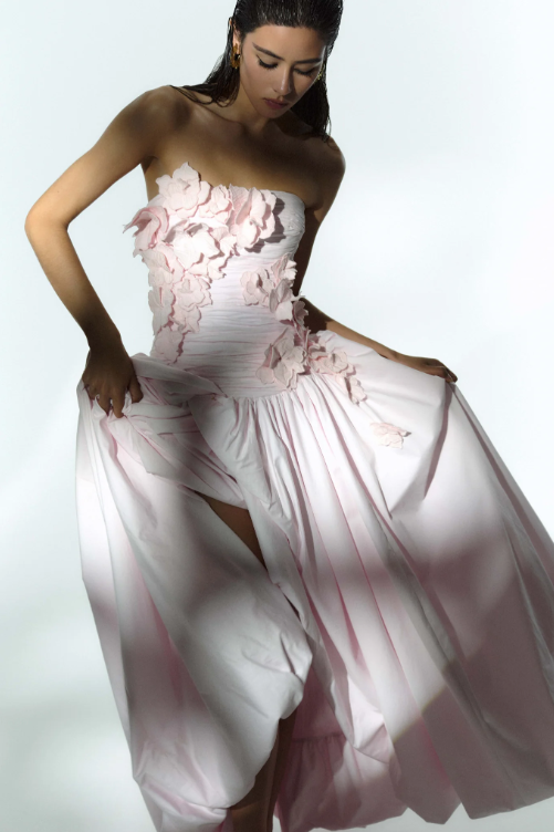 Aje Splendour Flower Gown Pink Size 10